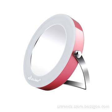 Hot Sale Portable 3 Times Magnifying LED Make-up Mirror